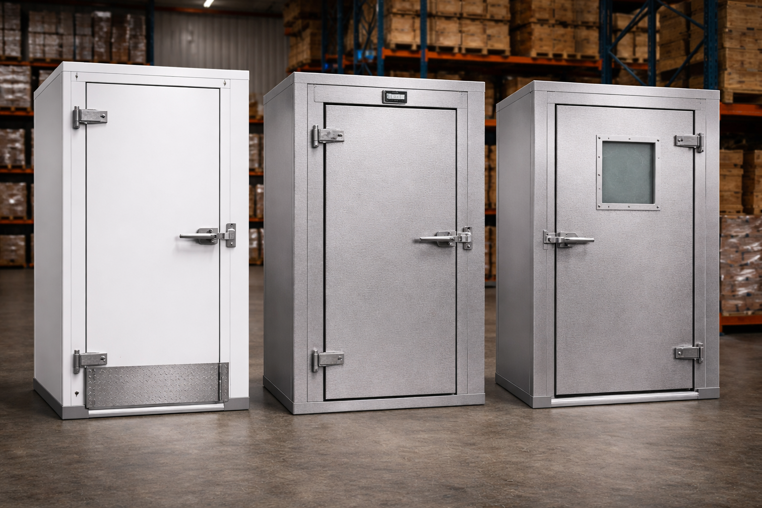 Sliding cooler door system